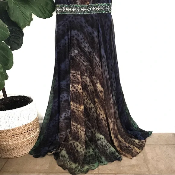 Fabulous Mac Dugal Animal Print Prom Dress! NWOT! - Picture 5 of 12